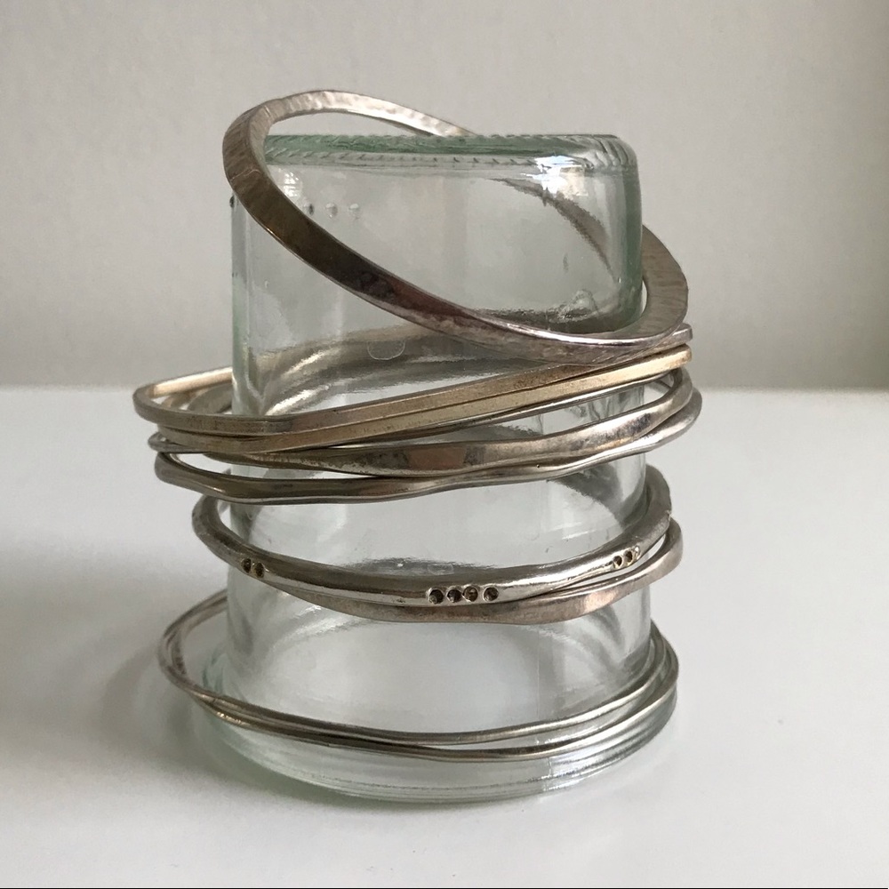 Silver bangles